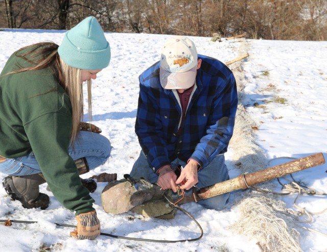 New York State Department of Environmental Conservation wild turkey tagging at Camp Smith Training Site