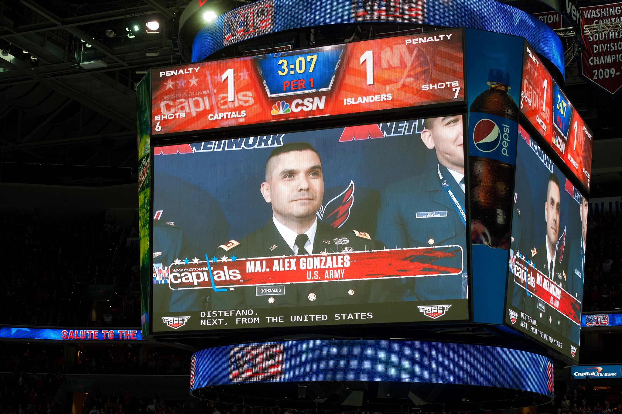 Caps, service members both win at military appreciation night, Article