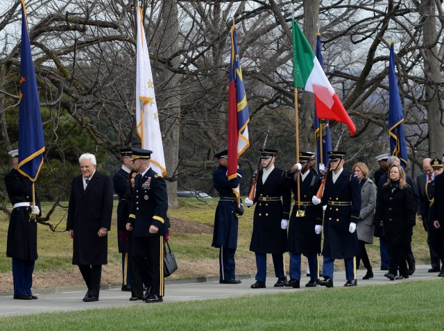 President of the Italian Republic honors America's service members