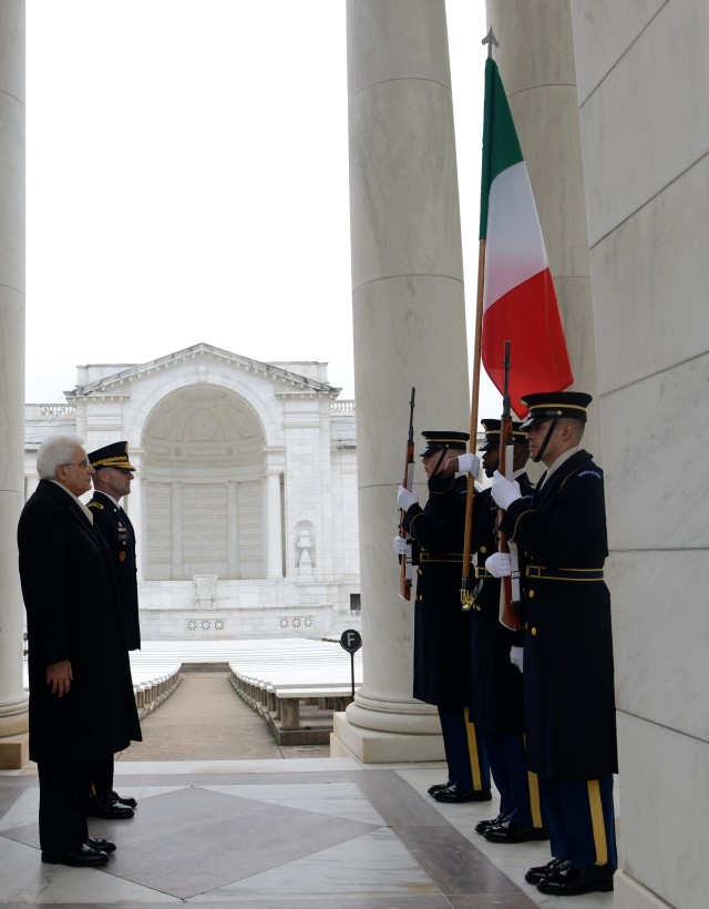 President of the Italian Republic honors America's service members