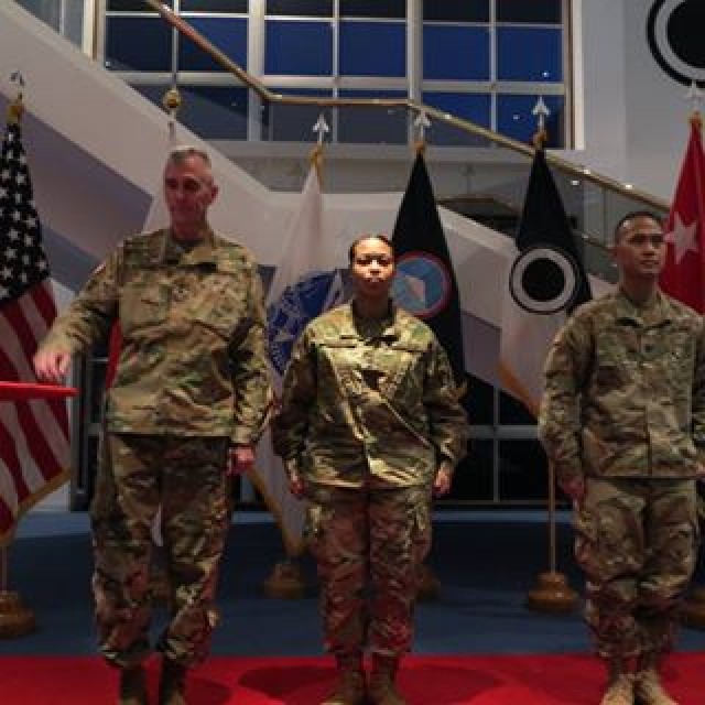 Maj. Gen. Pasquarette promotes MEDDAC-Japan Soldiers