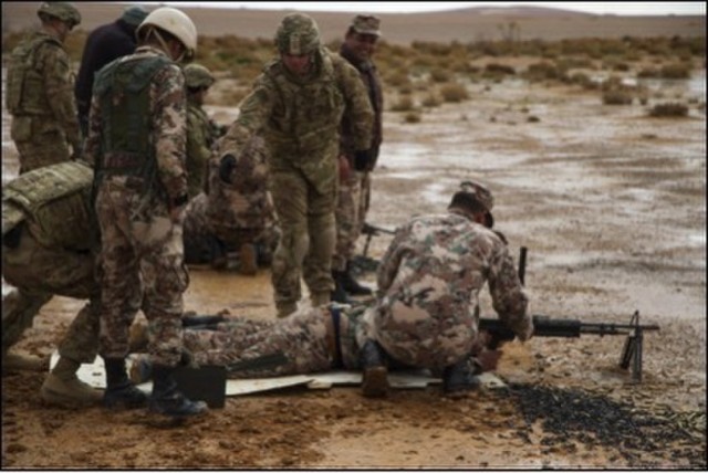 5-4 Cavalry, Jordanian border guard build partnership
