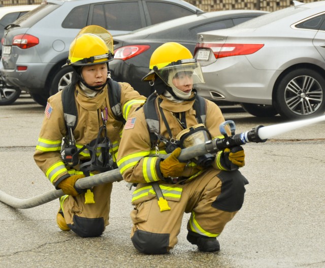 Firefighters conduct annual fire drill at Dragon Hill Lodge