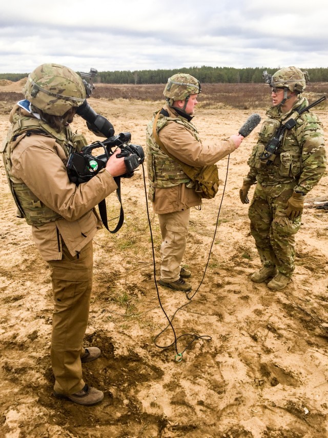 2nd Cavalry Regiment represents the US for Lithuanian TV audience