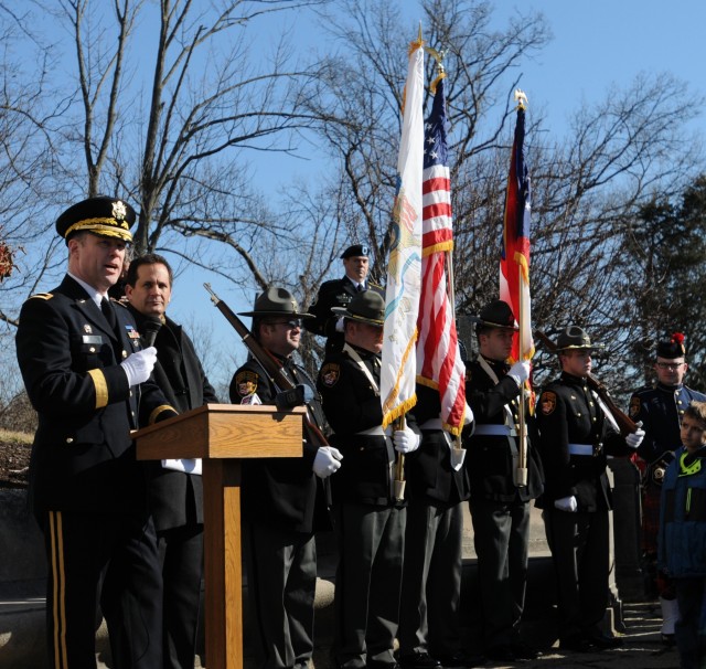 William H. Harrison presidential wreath laying ceremony