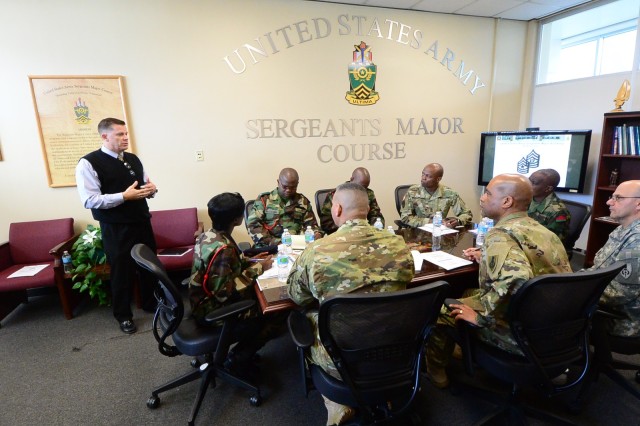 Sergeants Major Course shares knowlege with Malawi Armed Forces College