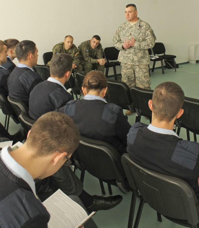 MNBG-E command team talks leadership with KSF cadets