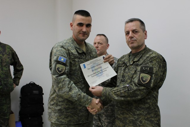 345th CSH trains Kosovo Security Force on new medical equipment