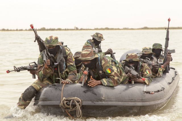 Senegalese special operations forces conduct riverine training