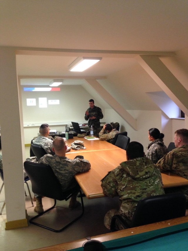 French connection: TSC medical company hosts Allied cadet