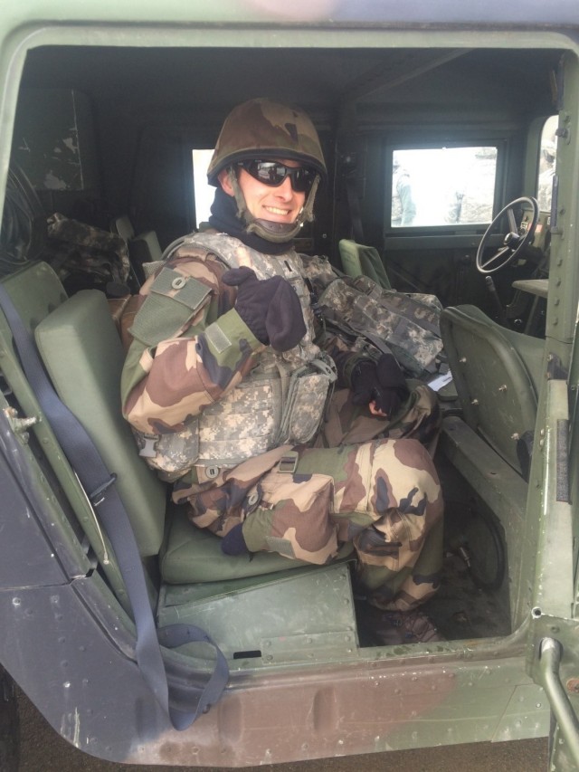 66th Transportation Company hosts French cadet from the Combined Arms School of Saint-Cyr