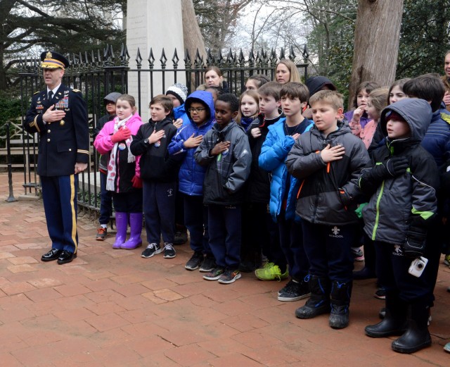 George Washington's 284th birthday honored