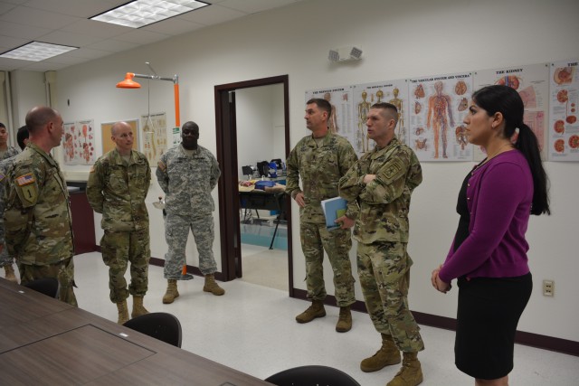 SMA Daniel Dailey visits Army Medical Department Center and School