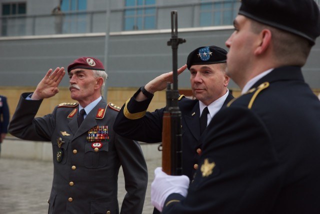 NATO leader visits USAREUR headquarters in Germany