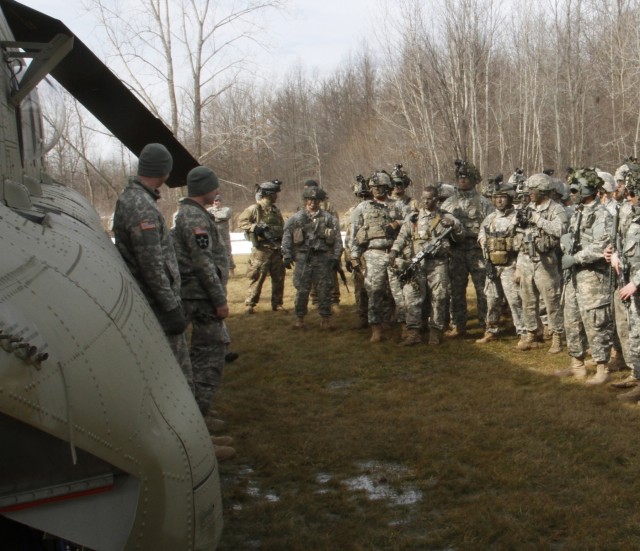 Cavalry troops and aviators train together