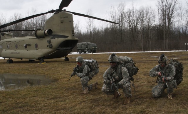 Cavalry troops and aviators train together
