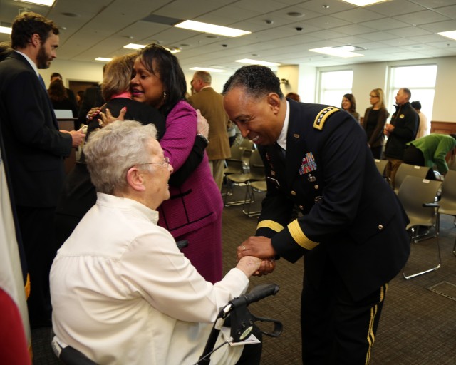 Gen. Dennis L. Via honors Nancy Harris