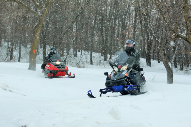 Snowmobiling fun