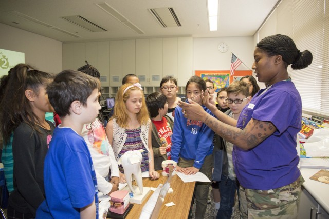 DENTAC-J Soldiers promote oral health to children for NCDHM