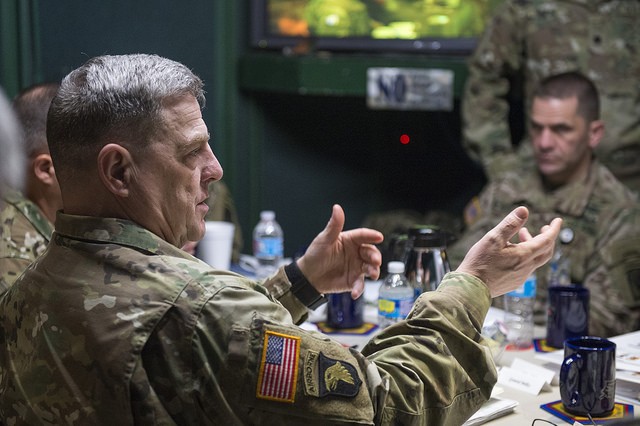 U.S. Army Chief of Staff, Gen. Mark A. Milley, visits the Joint ...