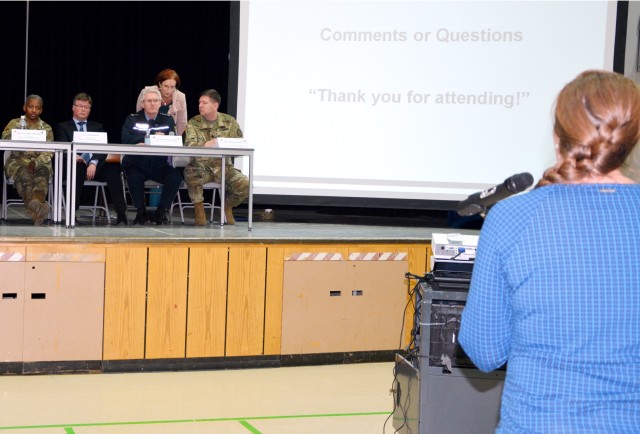 USAG Wiesbaden community forum on refugee housing