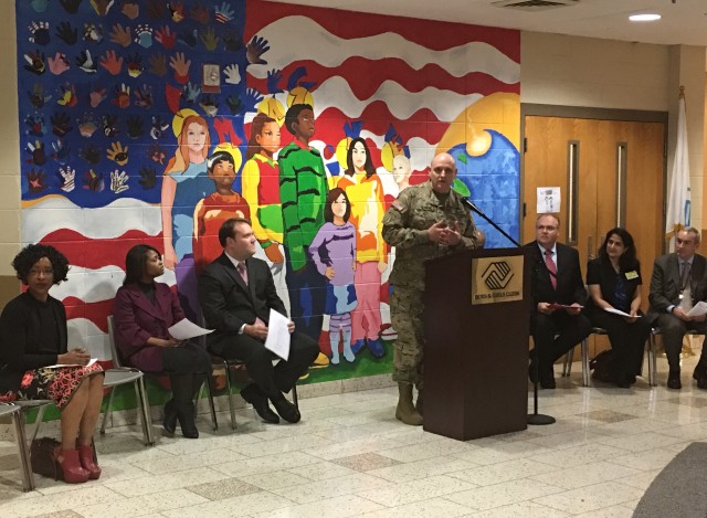 United States Army Redstone Test Center Commander Represented Redstone Arsenal Community at Williams Elementary STEM Lab Dedication