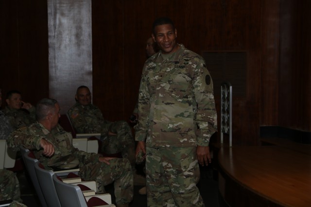 Brig Gen. Sargent meets with his Hawaii based staff
