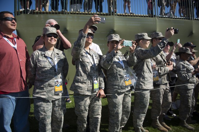 Service members enjoy front row seats at PGA ProAm