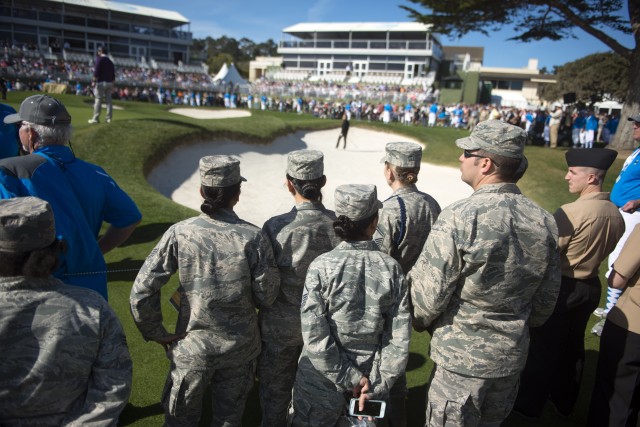 Service members enjoy front row seats at PGA ProAm