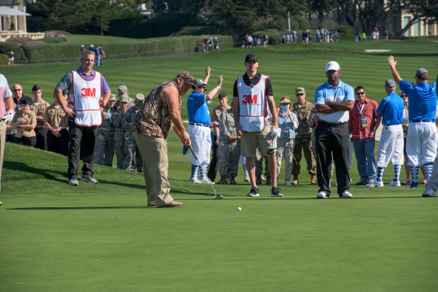 Service members enjoy front row seats at PGA ProAm