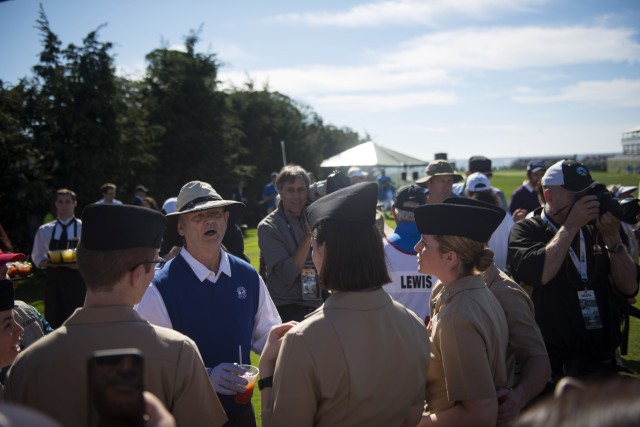 Service members enjoy front row seats at PGA ProAm