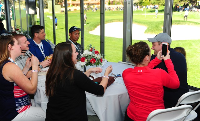 Service members enjoy front row seats at PGA ProAm