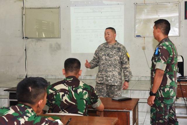 Hawaii Guardsman and Indonesian Soldiers share military tactics abroad