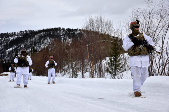 Snowshoe training in the tundra
