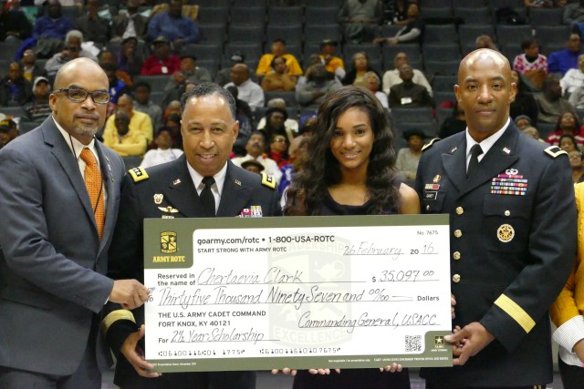 ROTC scholarships presented at CIAA