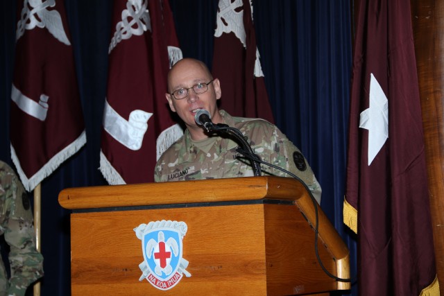 Command Sgt. Maj. Luciano says farewell to the RHC-P