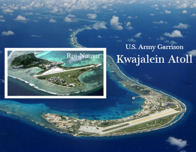 Kwajalein Aerial Island group shot