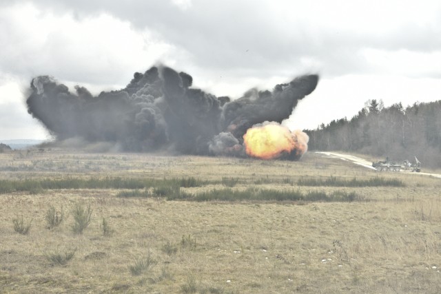 2nd Cavalry Engineers make an impact using mine clearing line charge