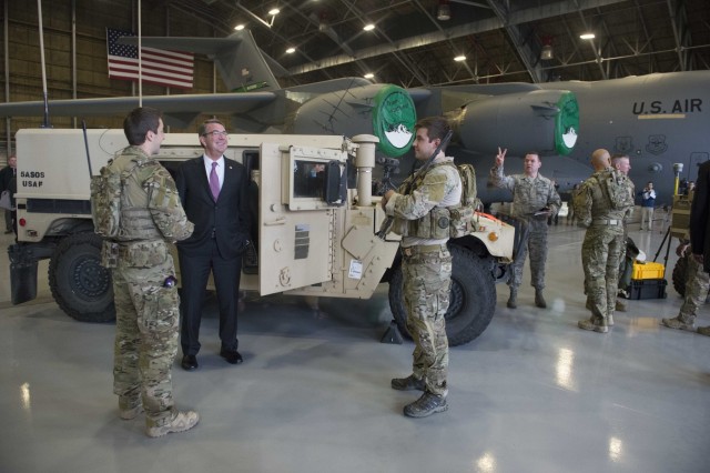 Secretary of defense visits JBLM