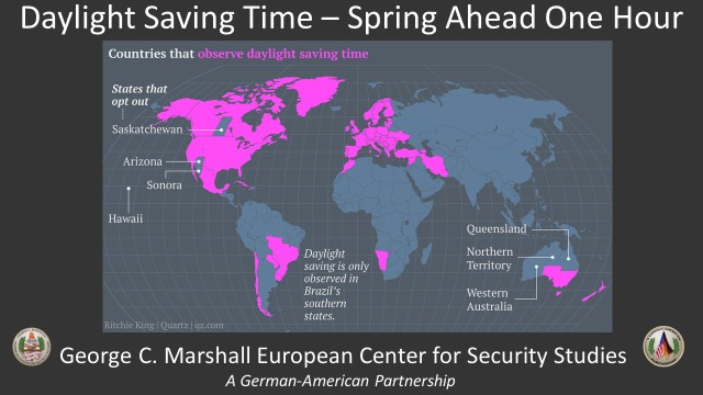 'Spring forward' touches Marshall Center worldwide