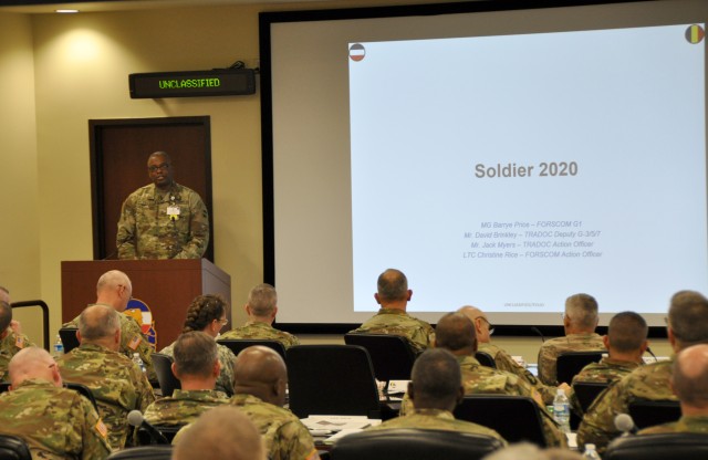 FORSCOM, TRADOC leaders discuss "Soldier 2020" implementation, physical fitness standards