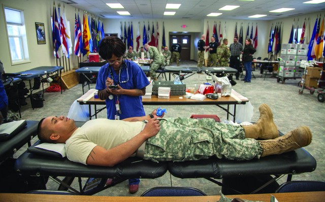 Fort Drum NCOA students donate gift of life