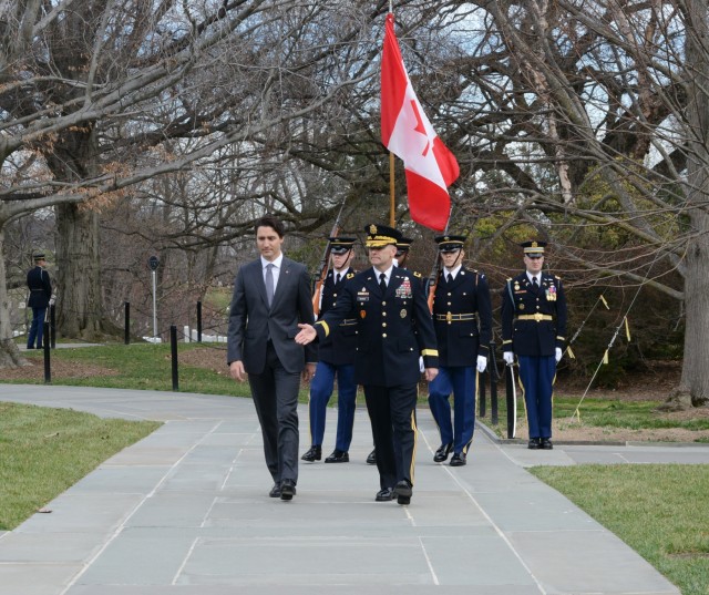 Canadian prime minister honors America's heroes