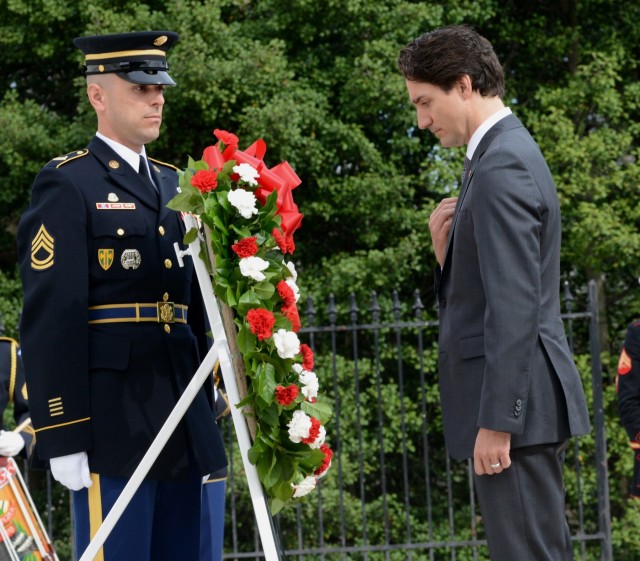 Canadian prime minister honors America's heroes