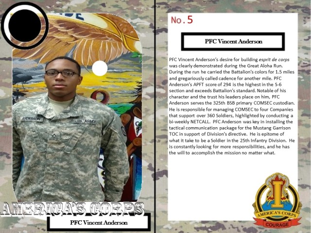 Pfc. Vincent Anderson