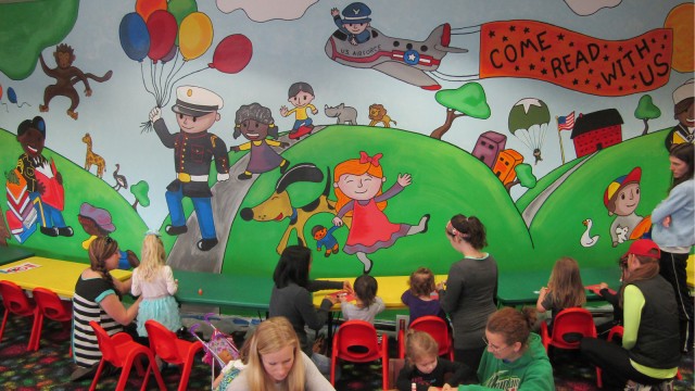New art welcomes children to Bruce C. Clarke Library