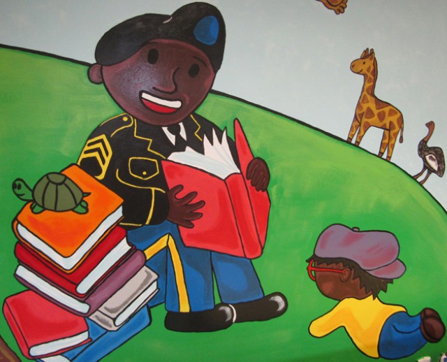 New art welcomes children to Bruce C. Clarke Library