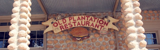 Old Plantation Restaurant sign