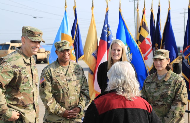 Media interview at Letterkenny Army Depot