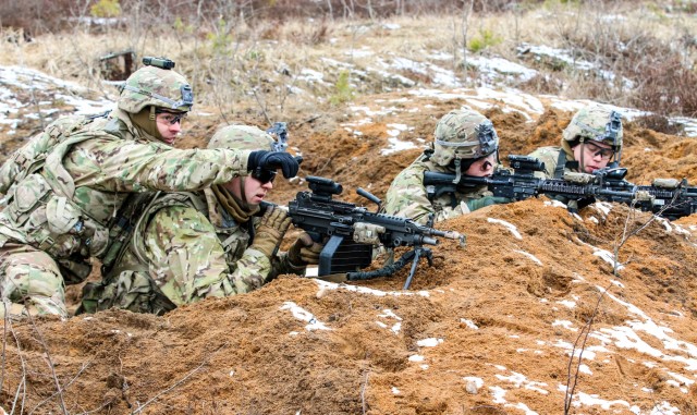 L Troop conducts platoon attack